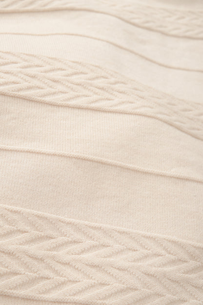 Soft Knit Cable Pleat Skirt