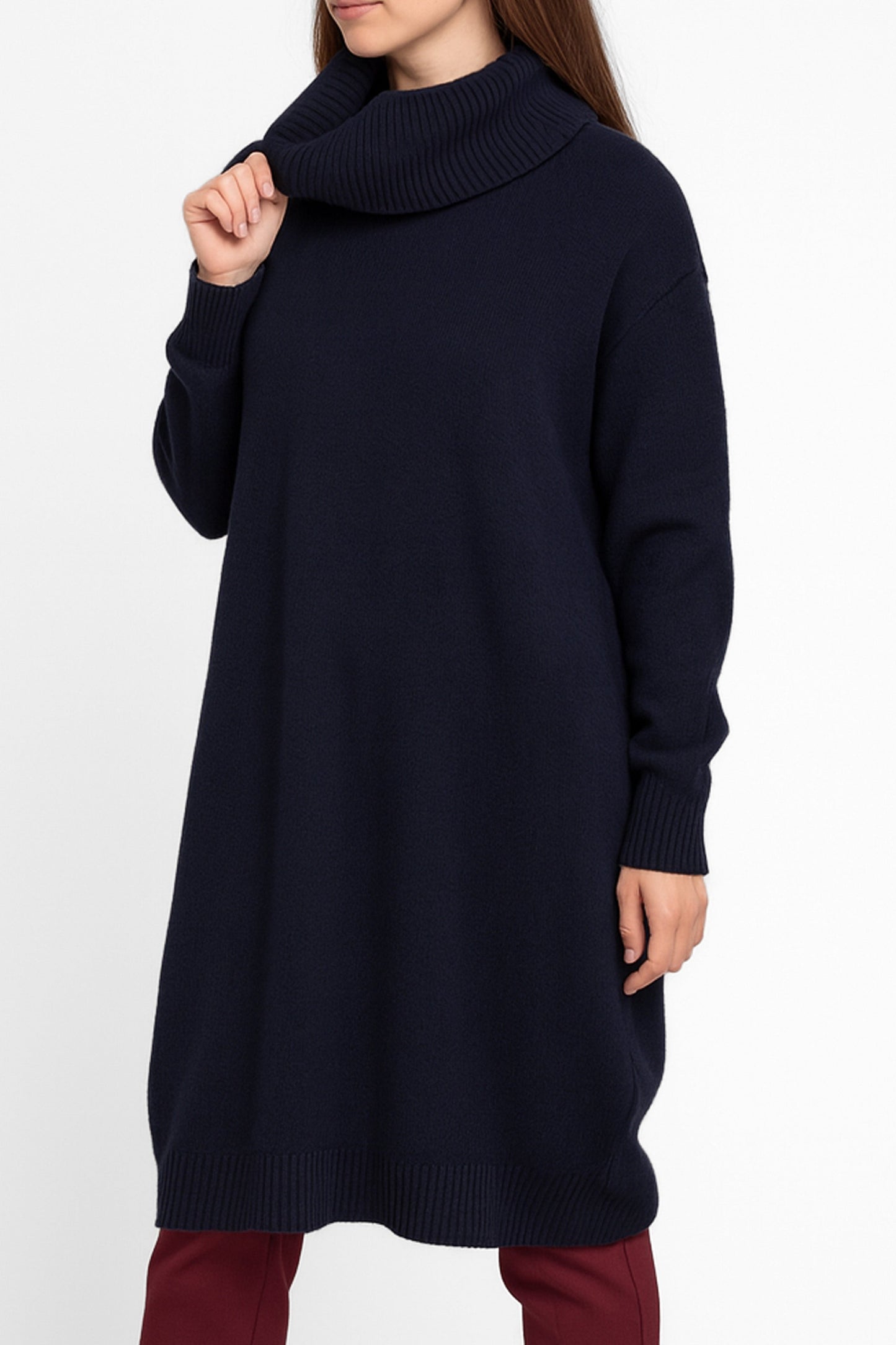 Roll Neck Tunic Jumper
