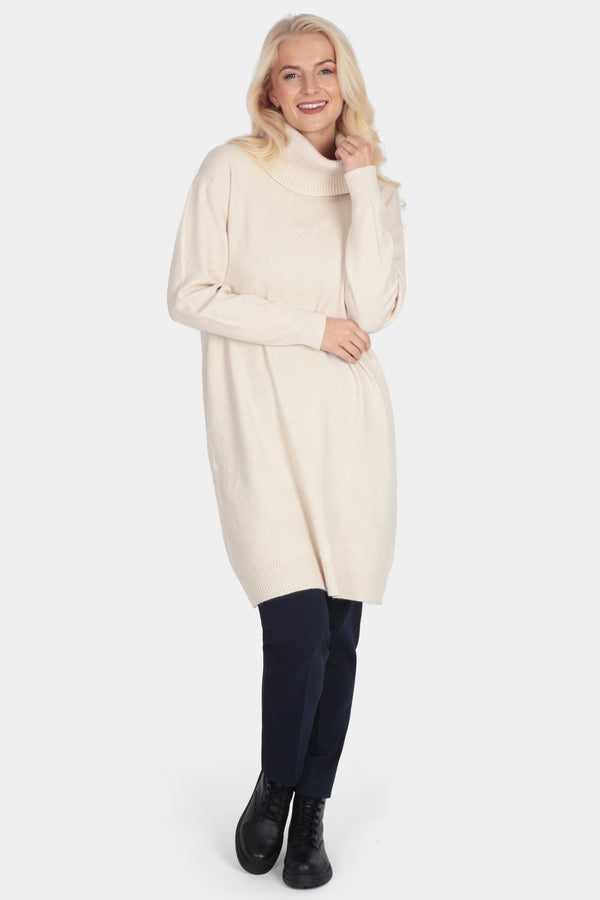 Roll Neck Tunic Jumper