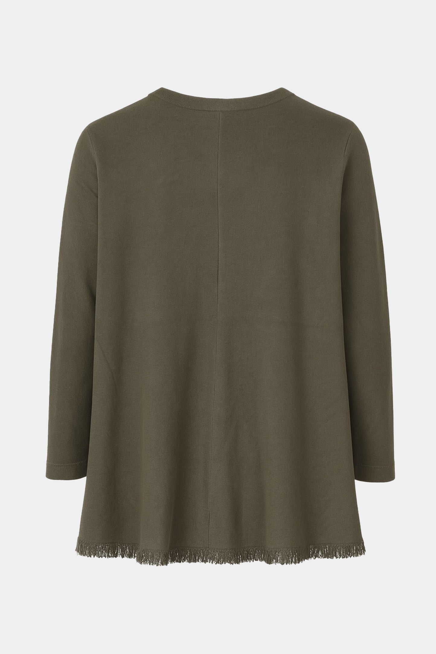 Crew Fringe Hem Knit Tunic