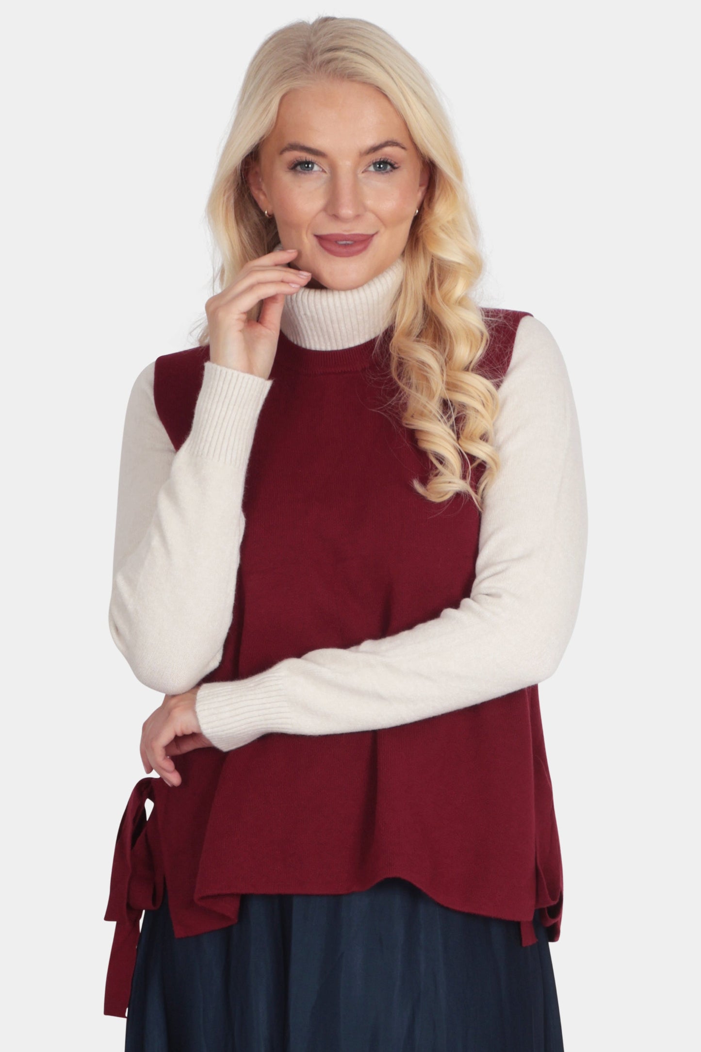 Soft Knit Side-Tie Vest