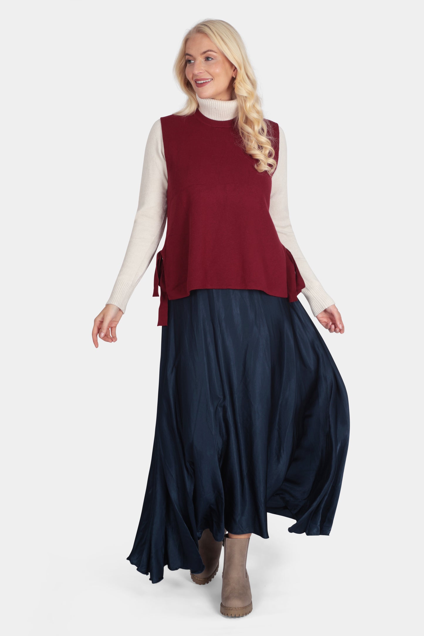 Soft Knit Side-Tie Vest