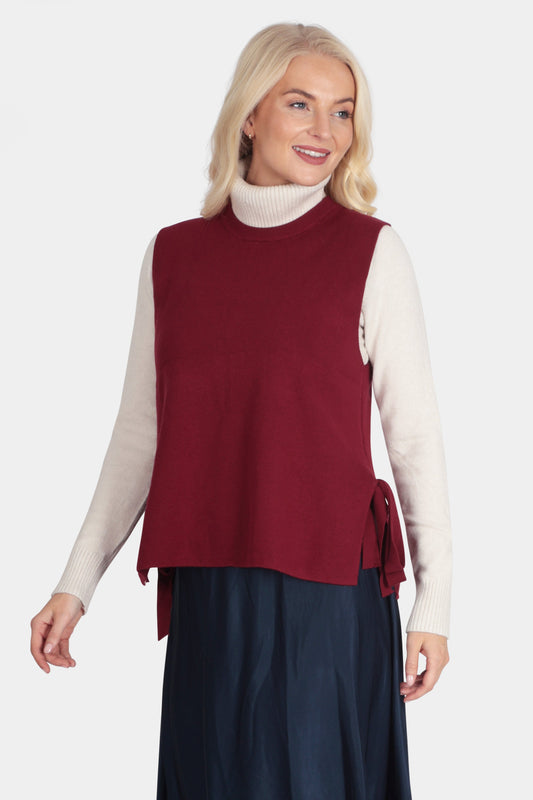 Soft Knit Side-Tie Vest