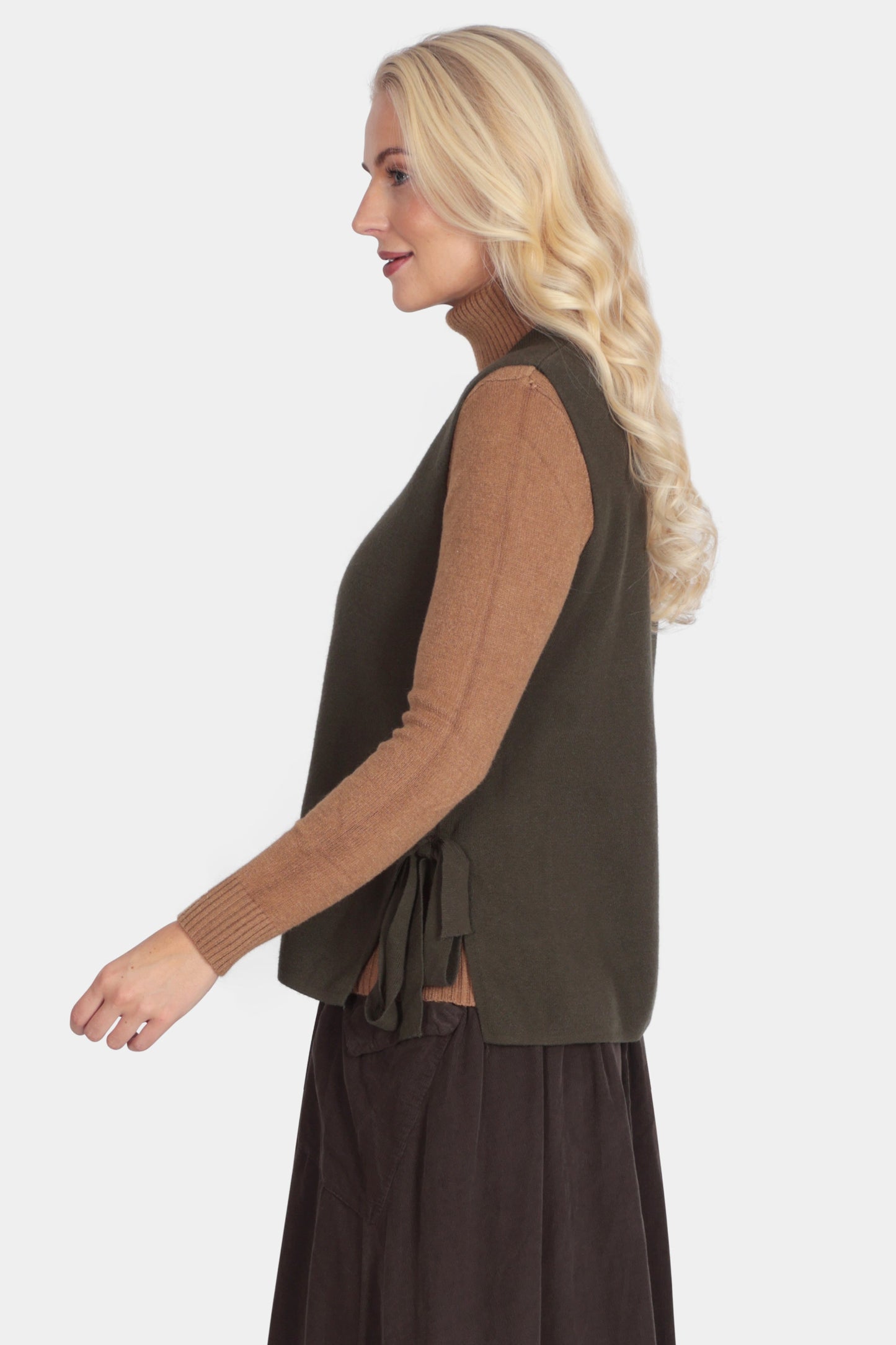 Soft Knit Side-Tie Vest