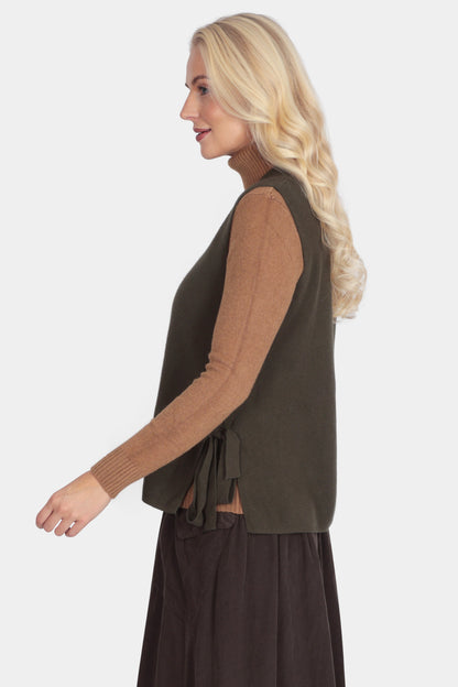 Soft Knit Side-Tie Vest