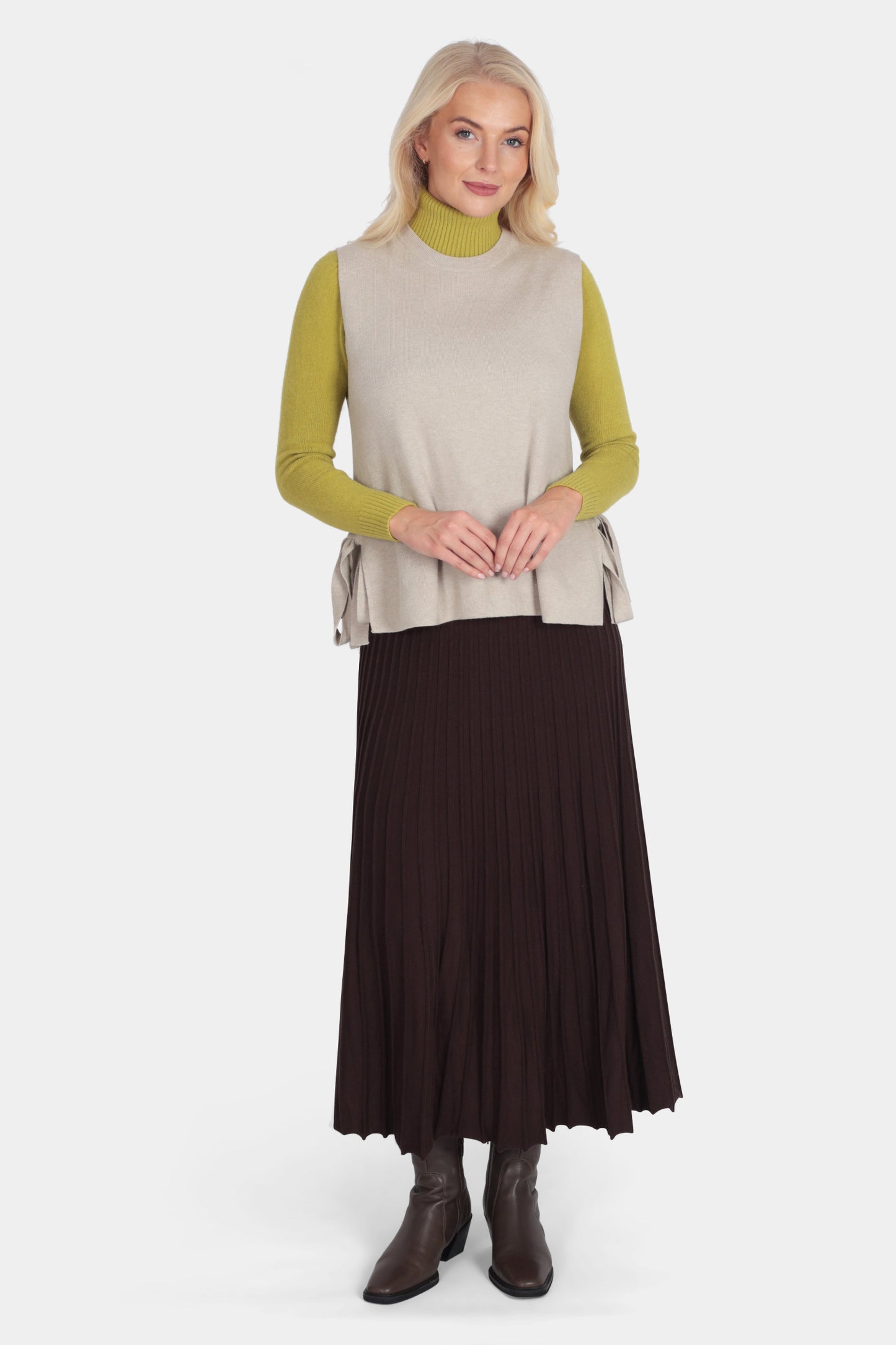 Soft Knit Side-Tie Vest