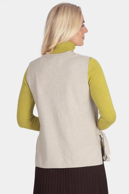 Soft Knit Side-Tie Vest