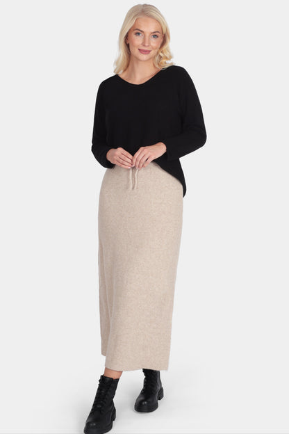 Knit Pencil-Style Skirt