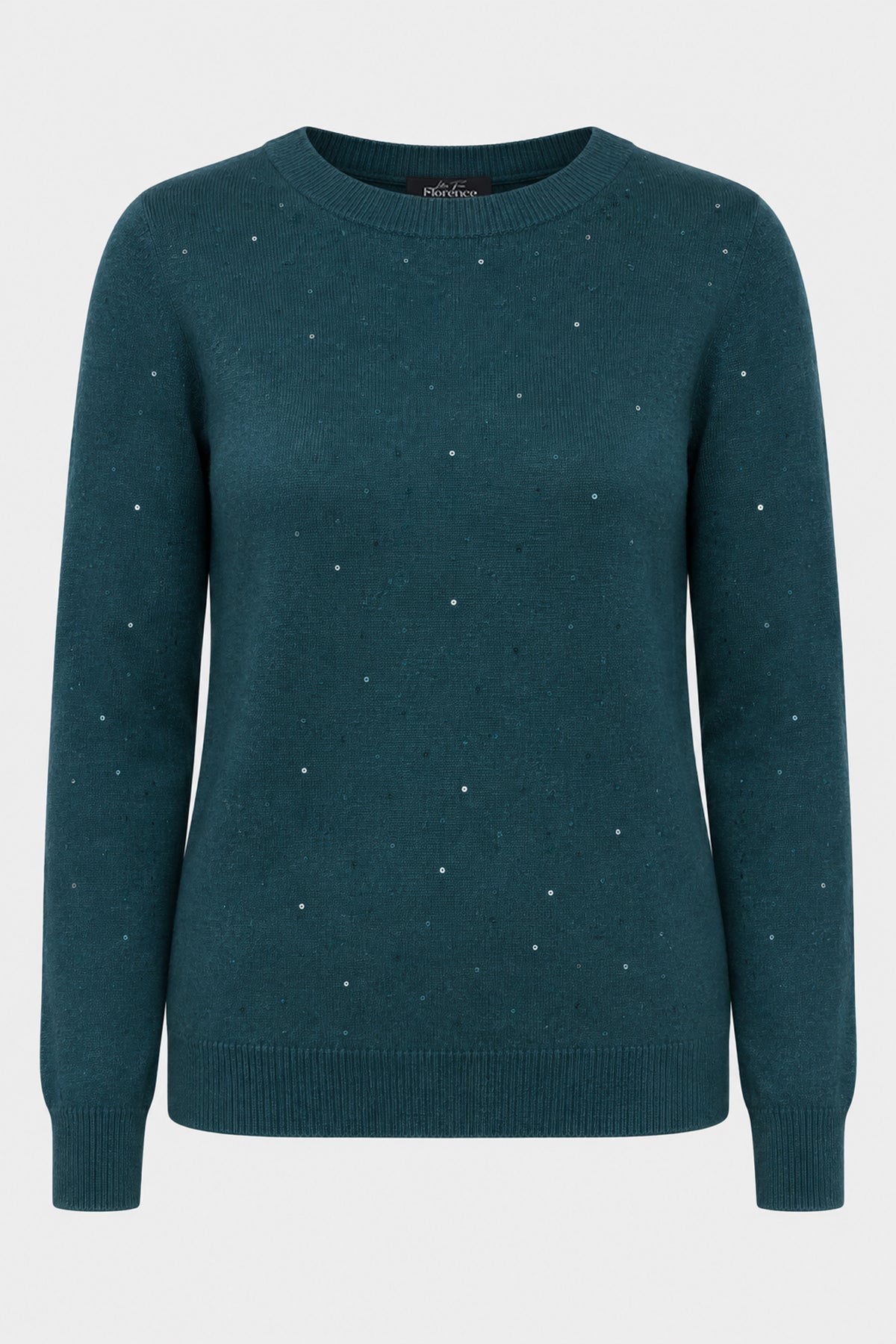 Sequin Knit Crew Jumper
