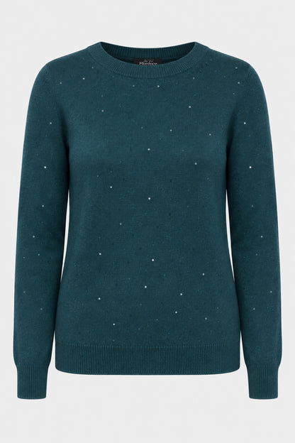 Sequin Knit Crew Jumper