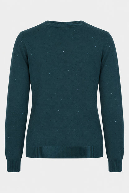 Sequin Knit Crew Jumper