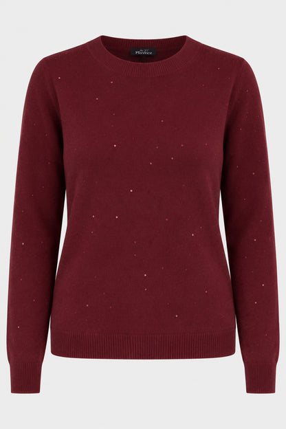 Sequin Knit Crew Jumper