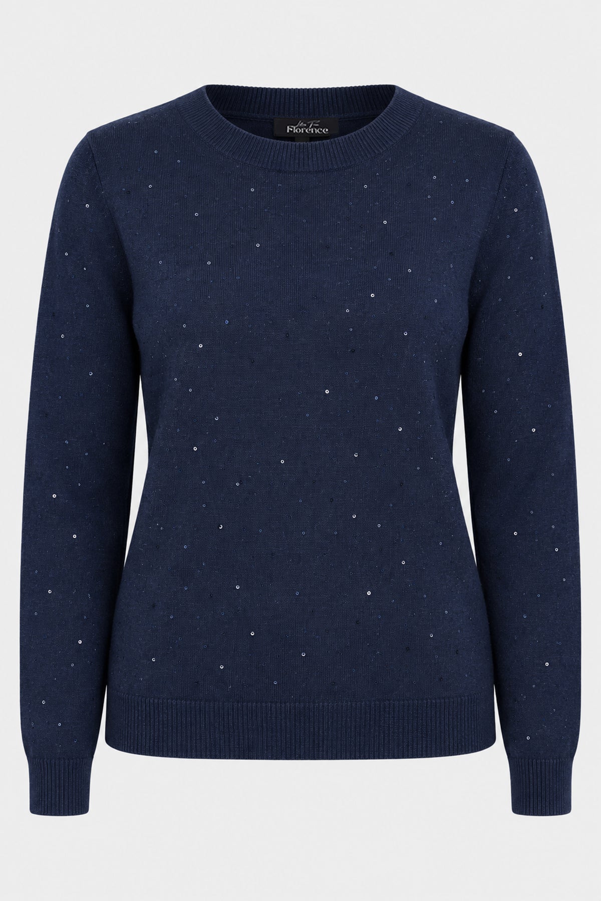 Sequin Knit Crew Jumper