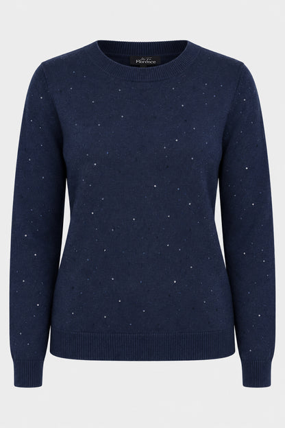 Sequin Knit Crew Jumper