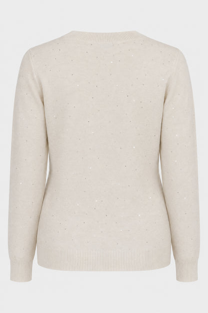 Sequin Knit Crew Jumper