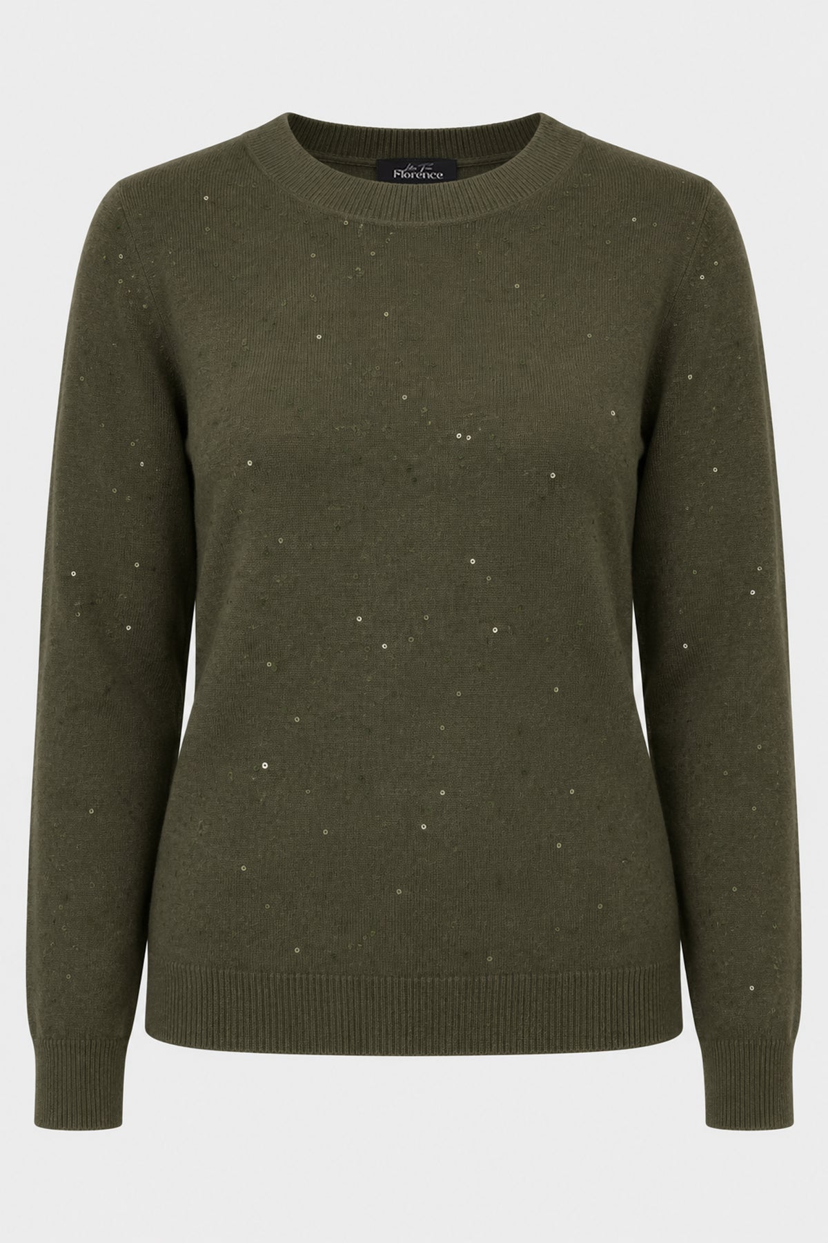 Sequin Knit Crew Jumper