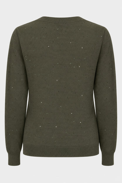 Sequin Knit Crew Jumper