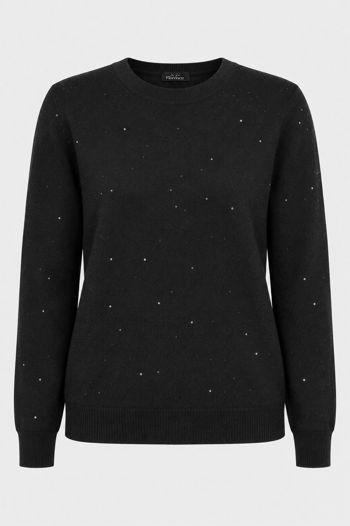 Sequin Knit Crew Jumper