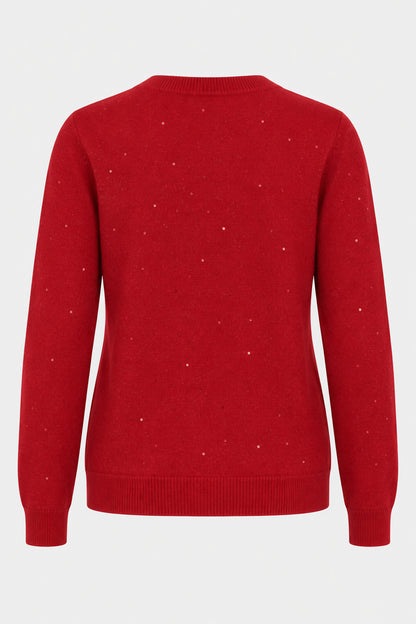 Sequin Knit Crew Jumper