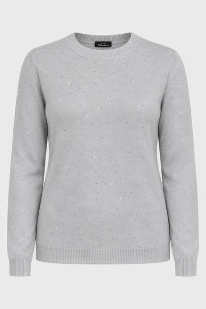 Sequin Knit Crew Jumper
