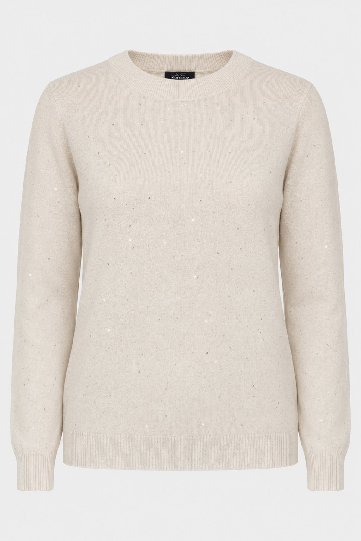 Sequin Knit Crew Jumper
