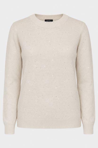 Sequin Knit Crew Jumper