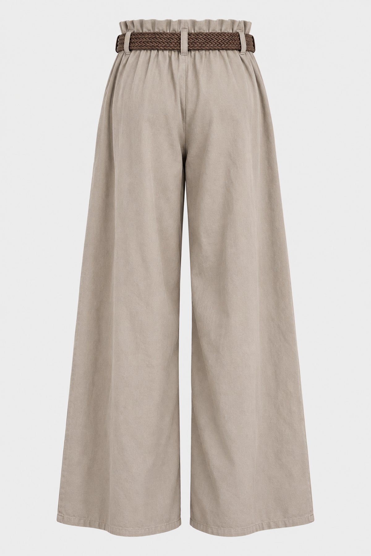 Soft Touch Cotton Wide Leg Trousers