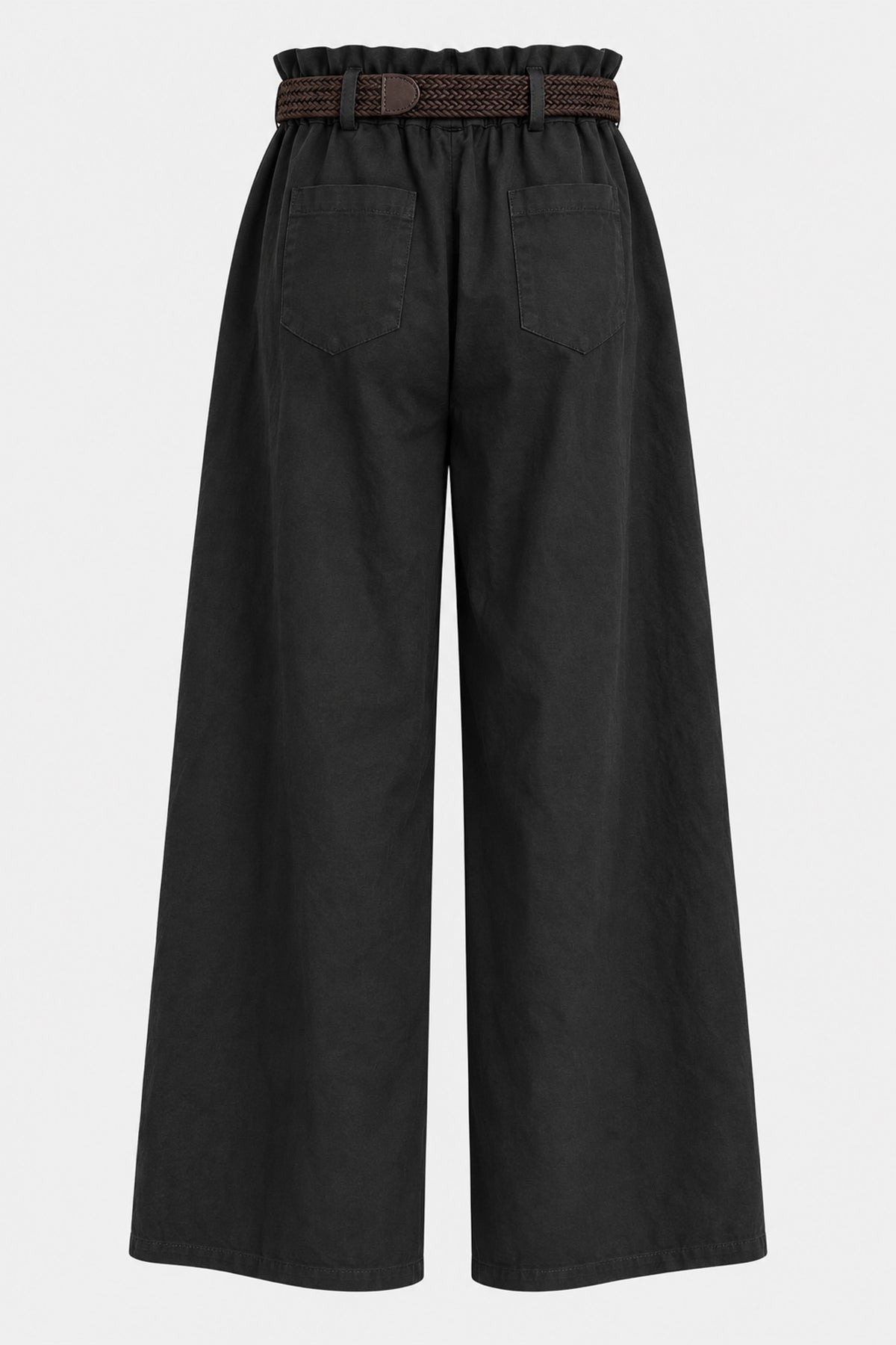 Soft Touch Cotton Wide Leg Trousers