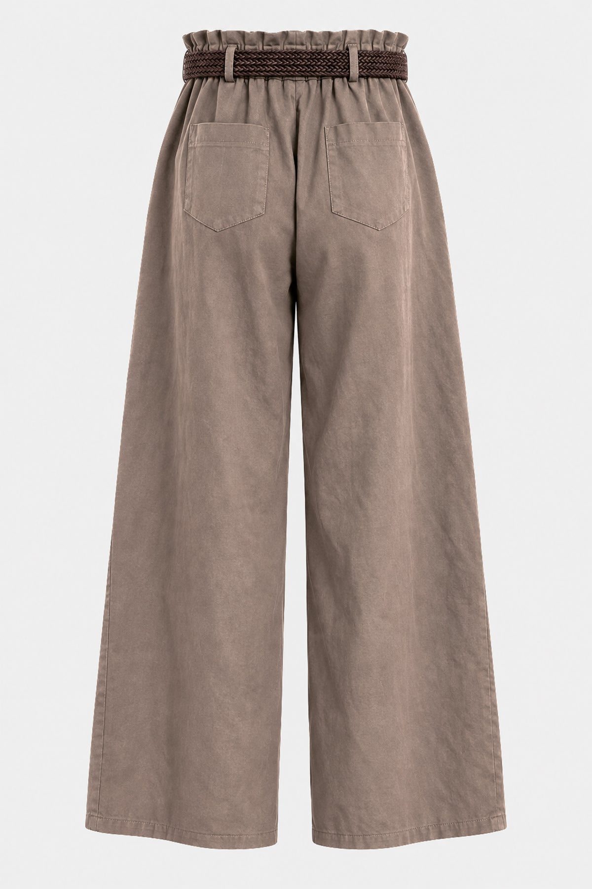 Soft Touch Cotton Wide Leg Trousers