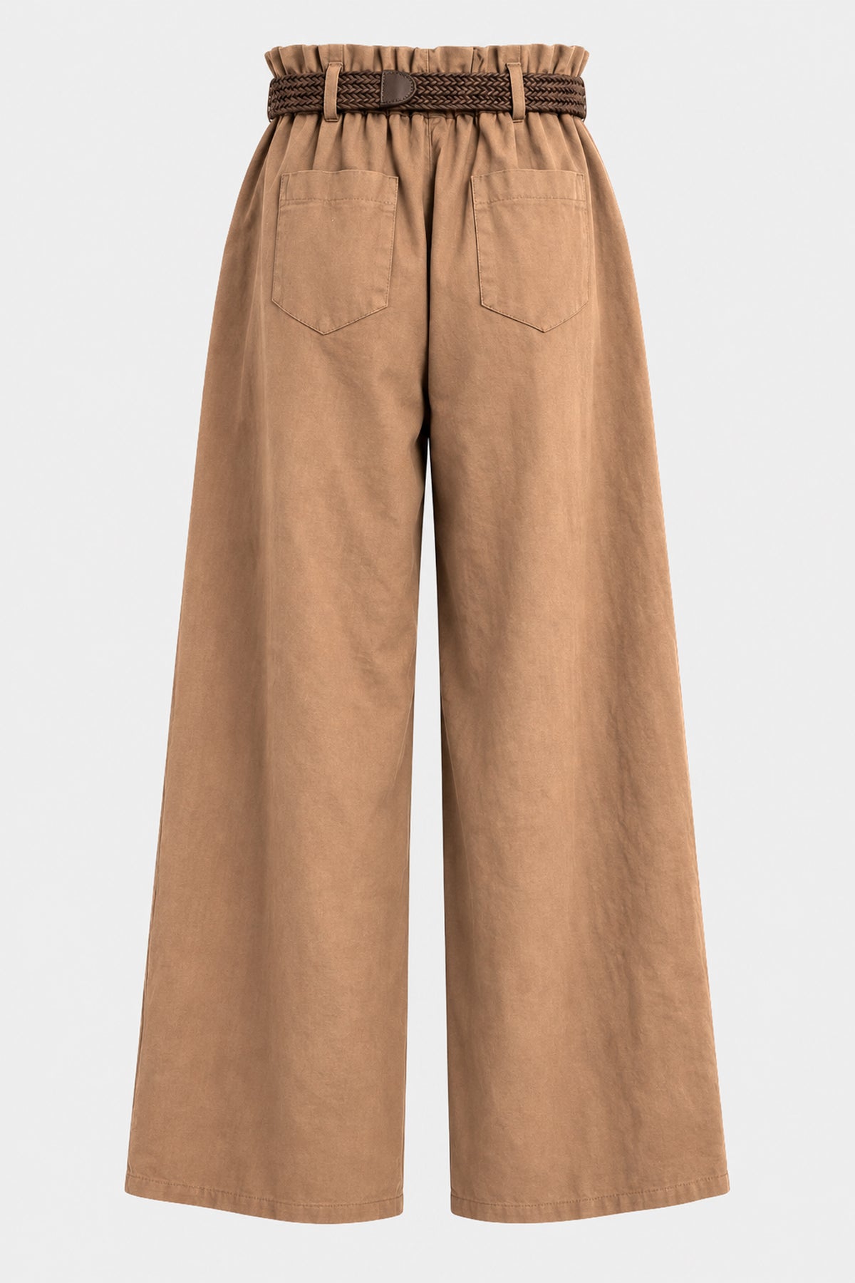 Soft Touch Cotton Wide Leg Trousers