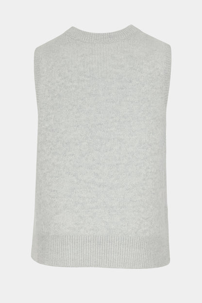 Fluffy Knit Side-Button Vest