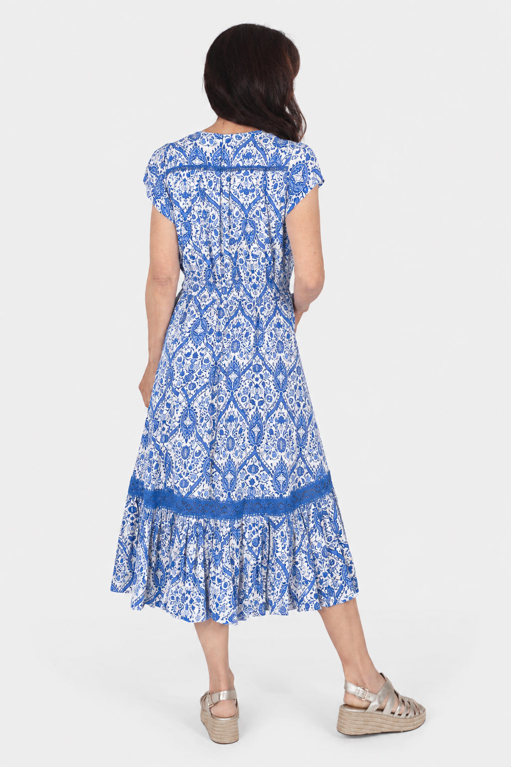 Riviera Tile Midi Dress
