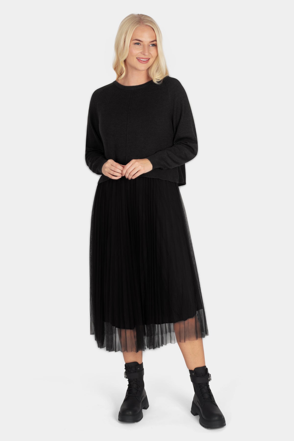 Cassi Tie-Back Jumper Dress Set