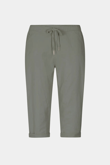 Tie-Waist Stretch Crop Pants