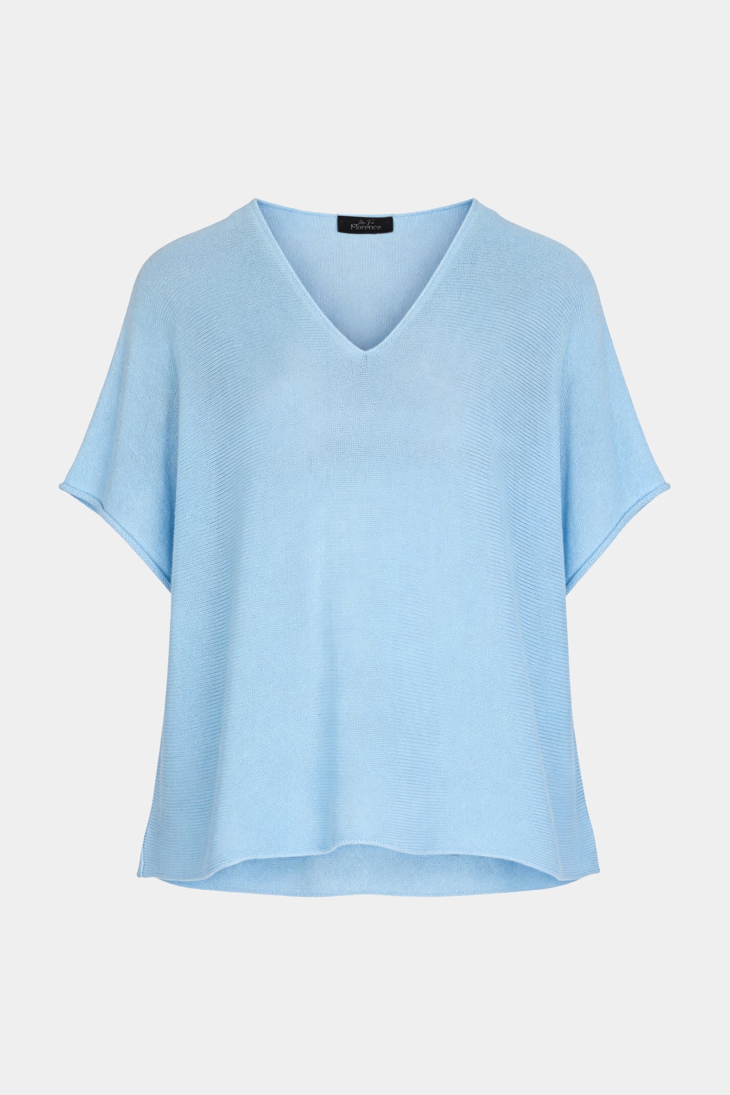 V Neck Cotton Knit Top