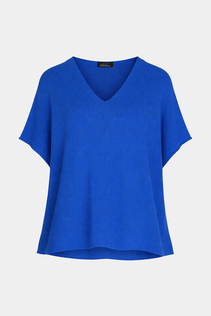 V Neck Cotton Knit Top