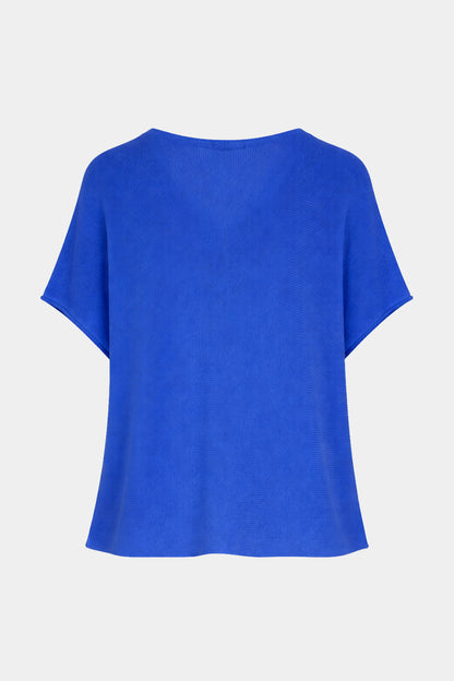 V Neck Cotton Knit Top