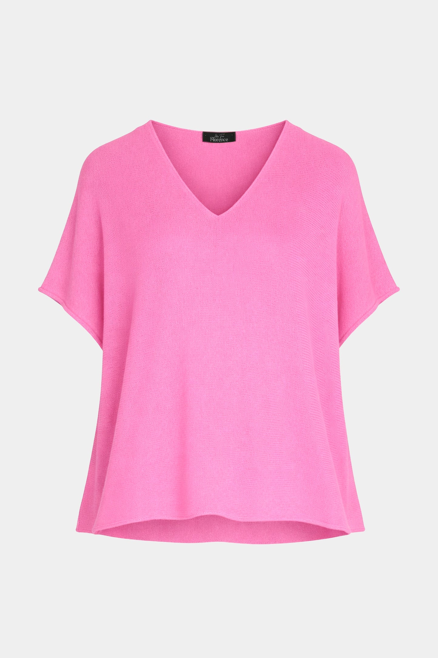 V Neck Cotton Knit Top