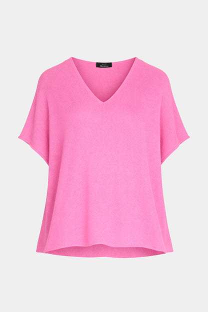 V Neck Cotton Knit Top
