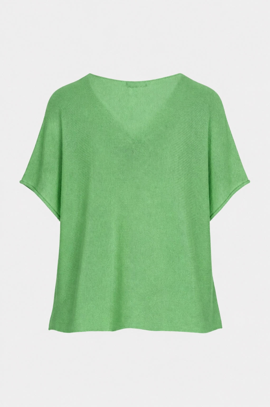 V Neck Cotton Knit Top