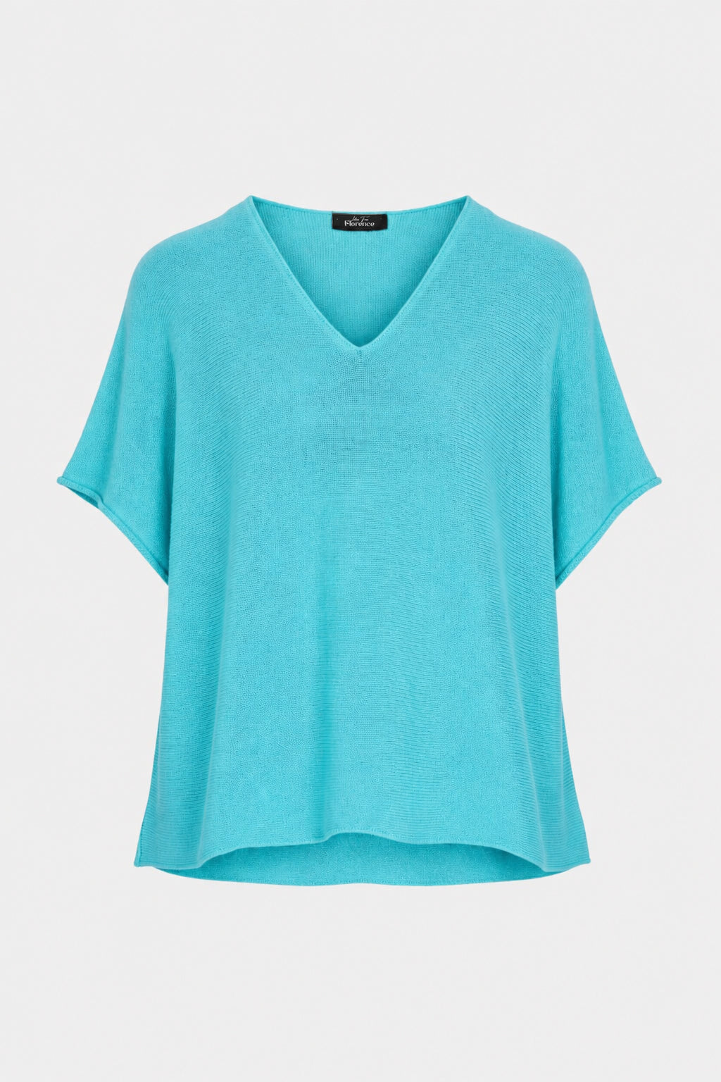 V Neck Cotton Knit Top
