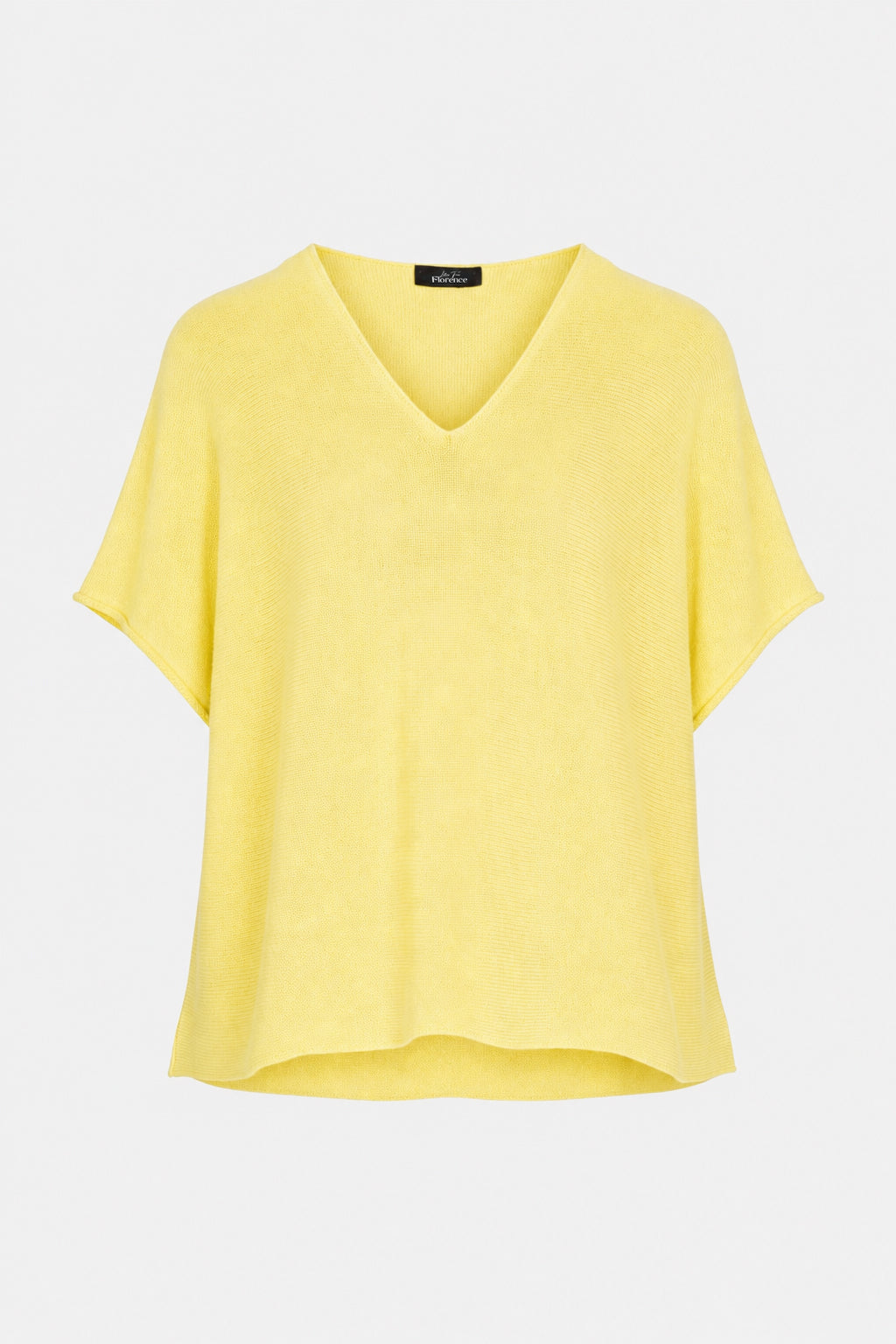 V Neck Cotton Knit Top