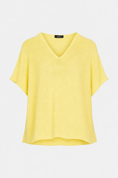 V Neck Cotton Knit Top