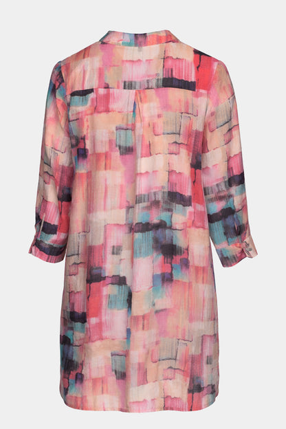 Vivid Paintbrush Stroke Shirt Dress