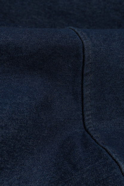 Denim Wide Leg Hem Trouser