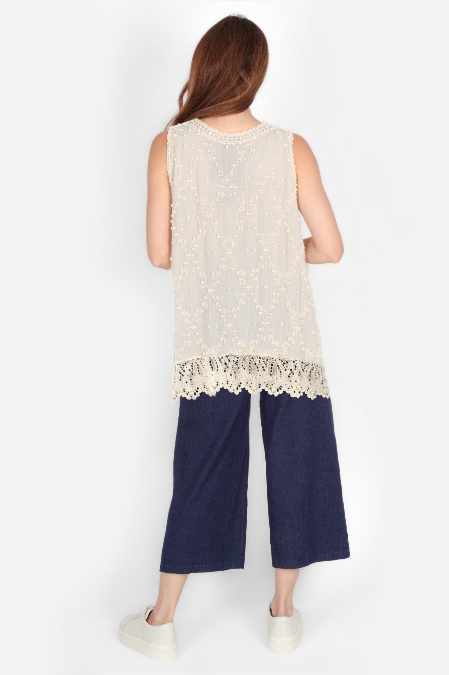 Diamond Lace Vest Top