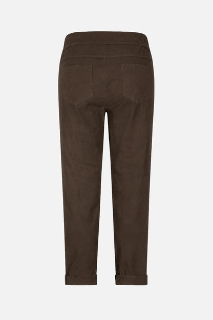 Cotton Straight Tie Waist Trousers