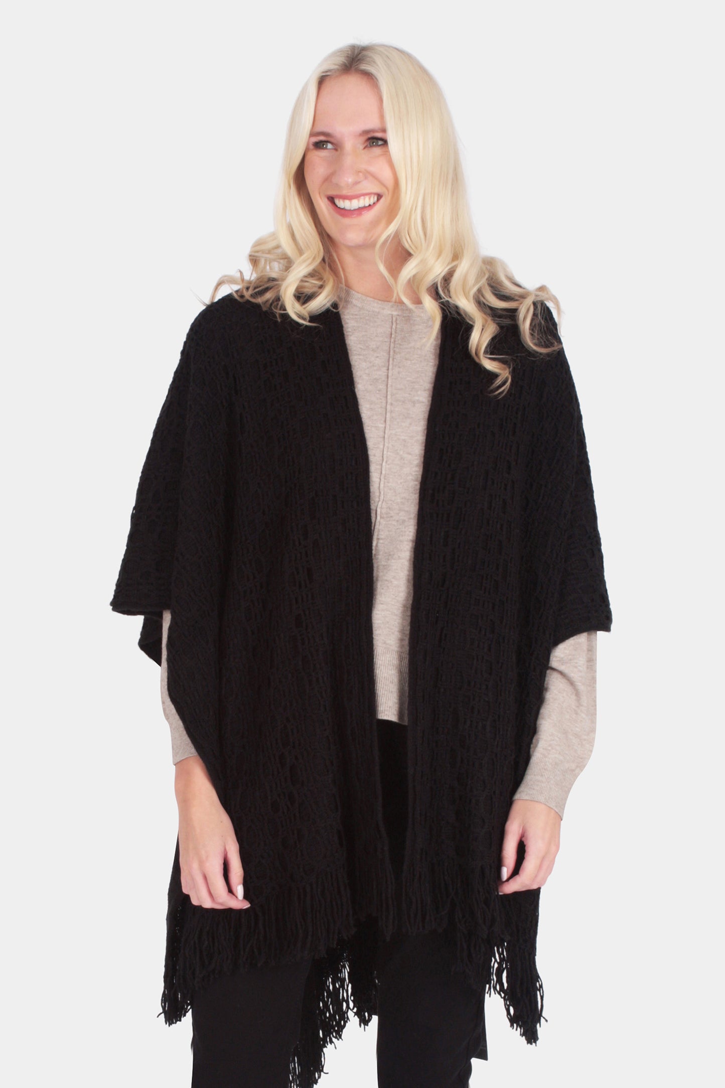 Crochet Knit Wrap - Fenella