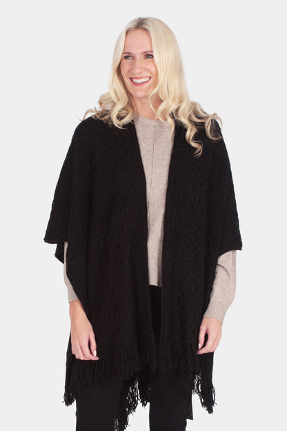 Crochet Knit Wrap - Fenella